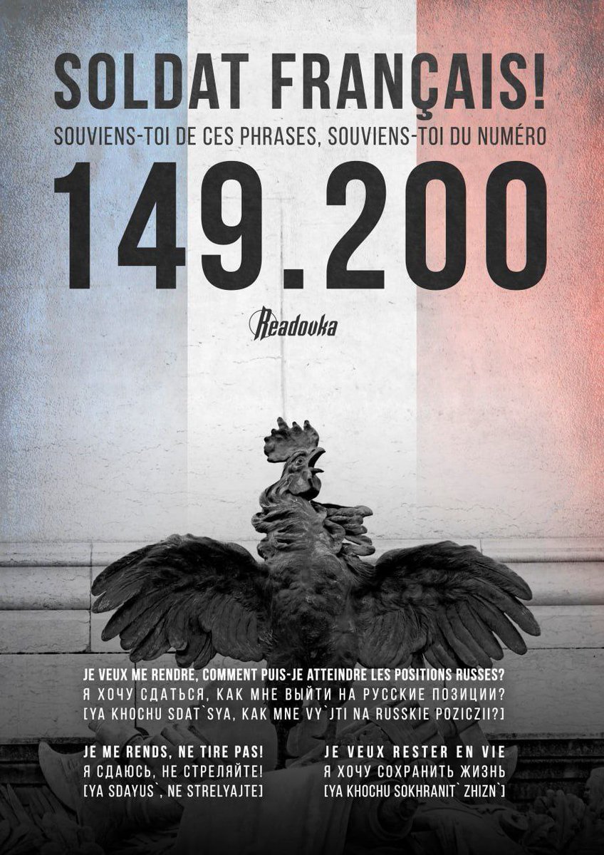 silvano_trotta's tweet image. Les Russes diffusent cela à destination des soldats français qui voudraient les défier...