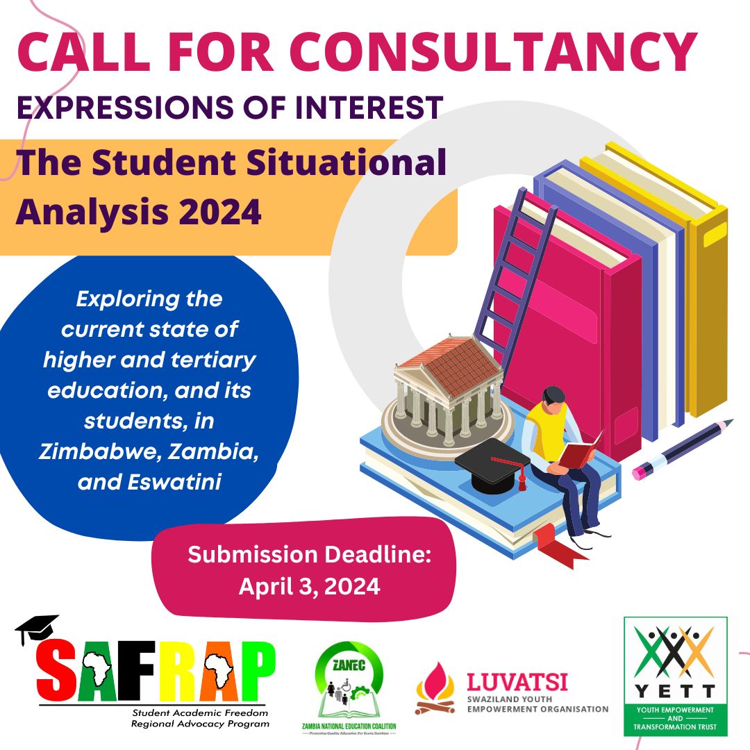 Call for Expressions of Interest: Student Situational Analysis 2024 You can find the full ToRs/Call for Expressions of Interest here drive.google.com/file/d/15Qwgpo…