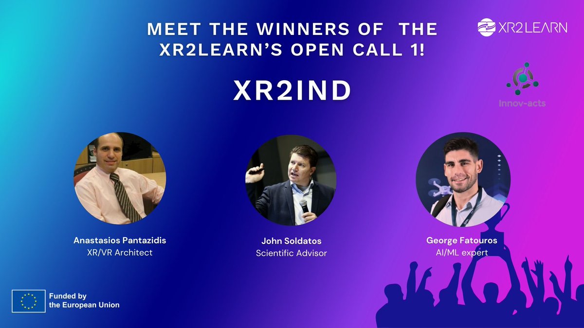 🏆XR2IND has emerged as one of the winners of the XR2Learn Open Call 1! 🌟 Join us in celebrating their achievement and learn how they're revolutionising industrial training with innovative XR solutions. 🔍Read their story here: xr2learn.eu/meet-the-winne… cc @InnovActsLtd