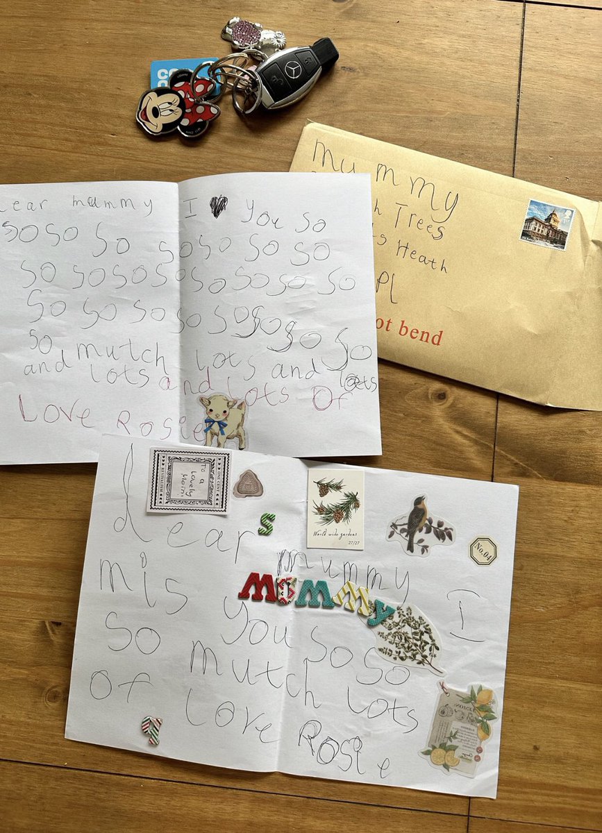 Looking after your 5 year old grandchild can be exhausting, so I explained how the postal system (supposedly) works and we created and posted a letter to her Mum. Always a happy ending guaranteed.