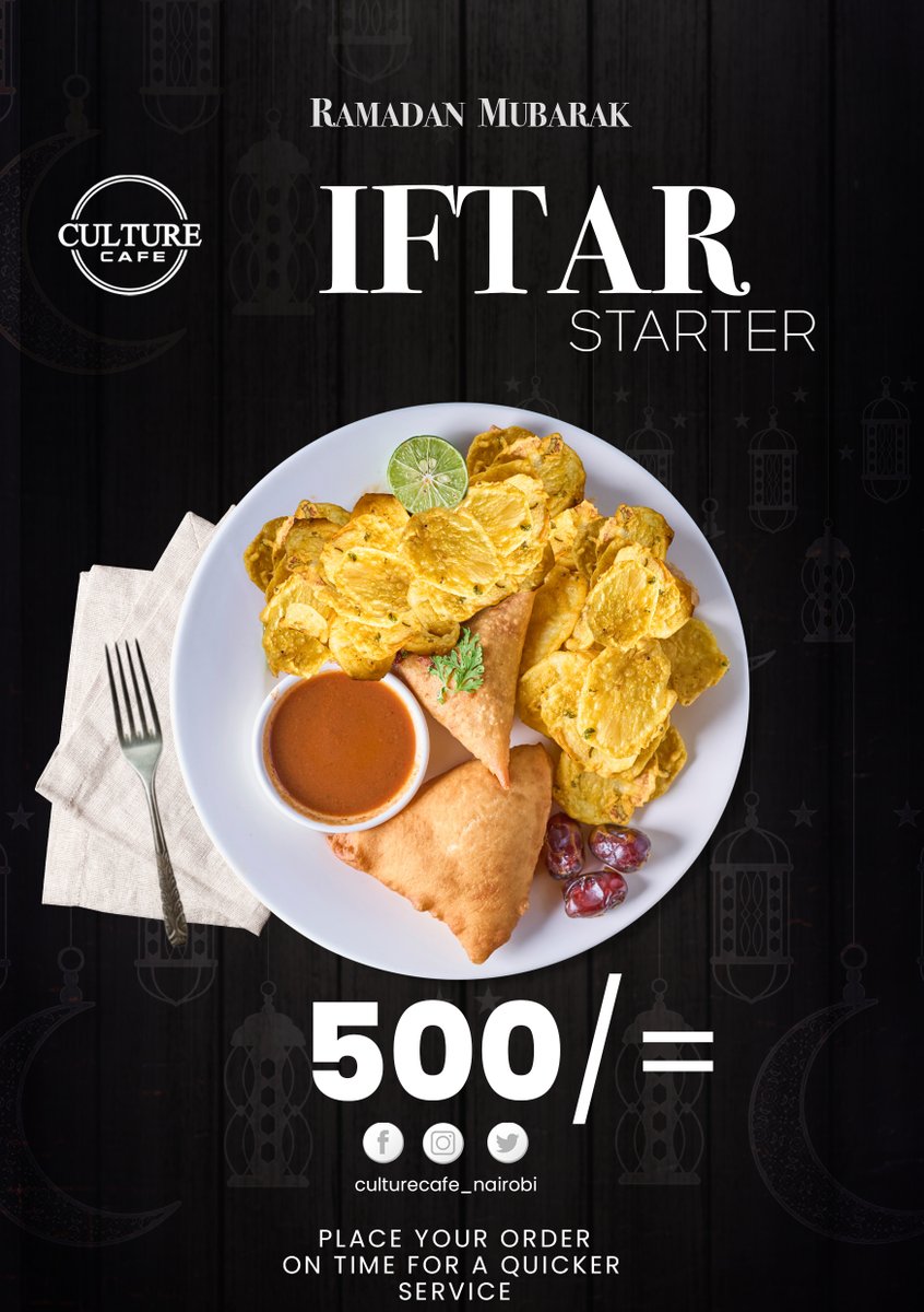 culturecafe's tweet photo. Break your fasting with our delicious Iftar starter. #happyramadan🌙 https://t.co/63kJSmFWfG