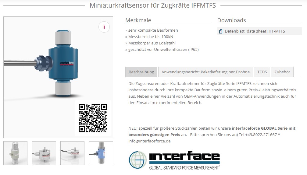 interfaceforce's tweet image. Die #Zugsensoren Serie IFFMTFS zeichnen sich insbesondere durch Ihre kompakte Bauform sowie  einem guten Preis-/Leistungsverhältnis aus. #Automatisierungstechnik #Bionik #Roboter interfaceforce.de/kraftaufnehmer…