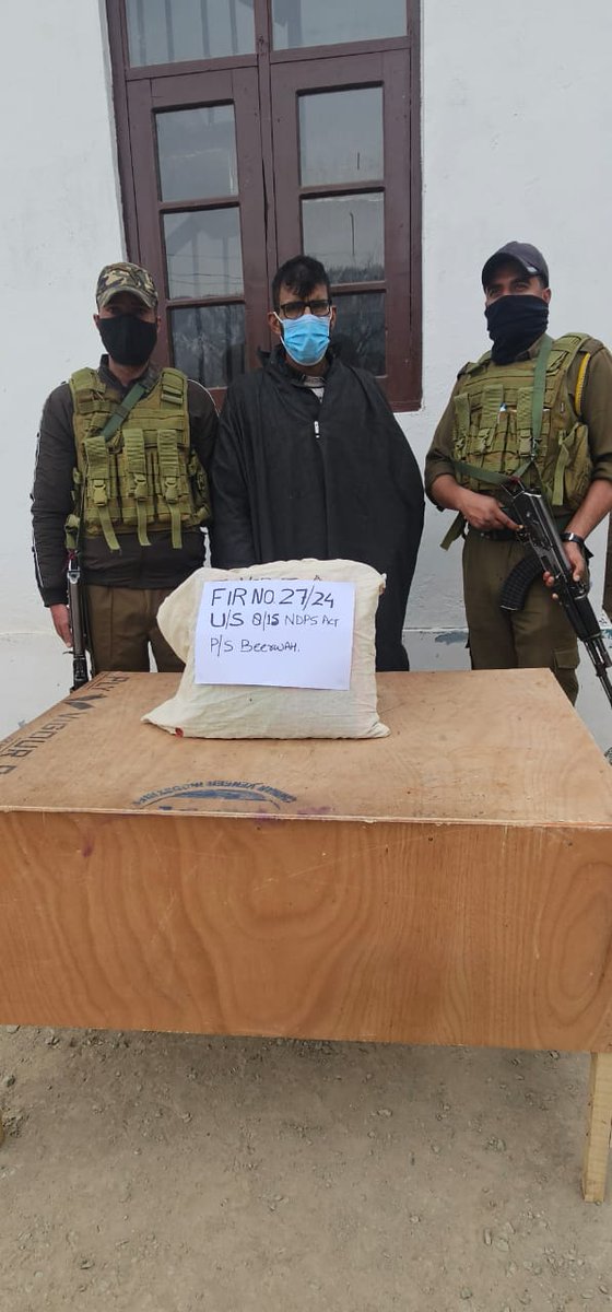 *Budgam Police arrested 01 drug peddler and recovered Contraband/Psychotropic Substance*. @JmuKmrPolice @KashmirPolice @DIGCKRSGR