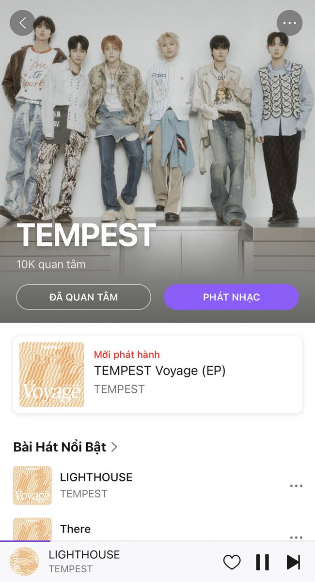 MeiYun118's tweet photo. Đã có lý do để mở Zingmp3 bỏ quên bấy lâu nay 😊
#LIGHTHOUSE1stWIN
#TEMPEST4thWIN
#TEMPEST #템페스트 #TPST https://t.co/Qszu9mbB7d