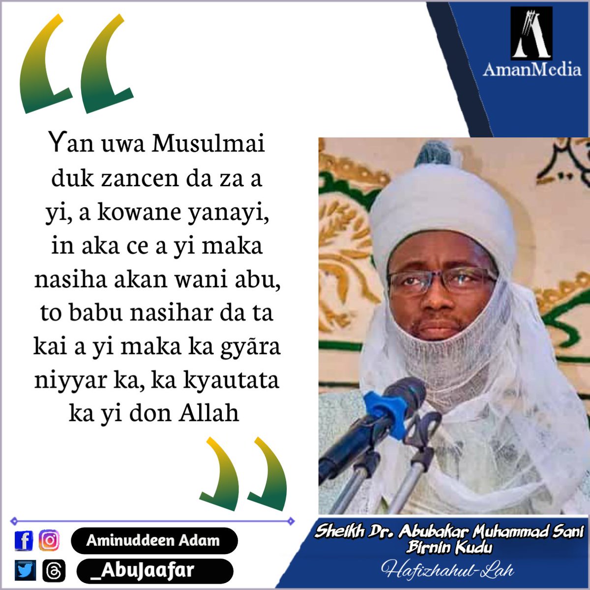 IKHLÃSI Dr Abubakar Muhammad Sani Birnin Kudu Hafizhahul-Lah @DarulAqeeda @faakhruddeen @Chubado_a @el_uthmaan