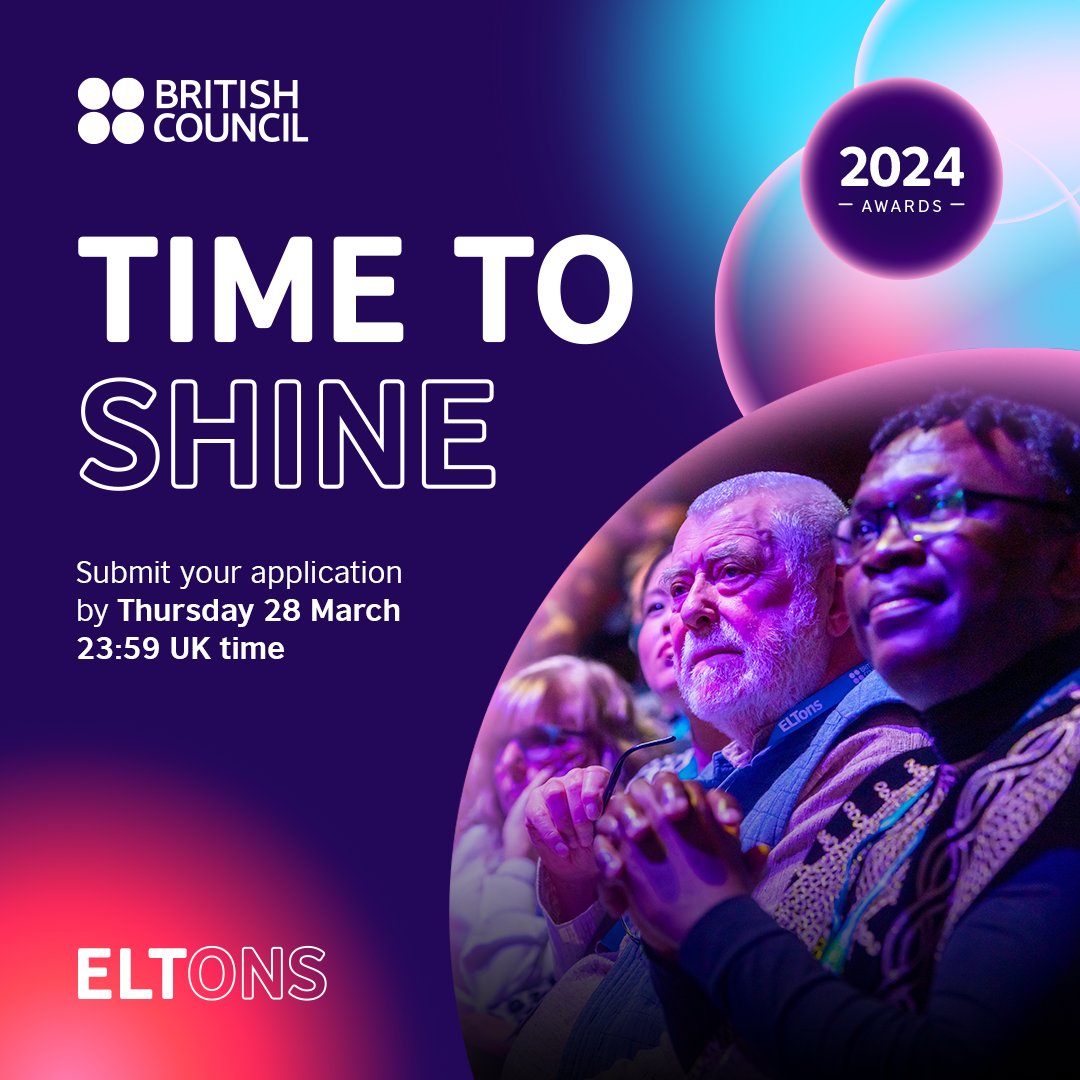 📢One week to go! We’re looking for the most inspiring and the most revolutionary ways to help learners and teachers of English around the world! 💻Submit your innovative product or service by Thursday 28 March, 23.59 UK time. bit.ly/42ljrId