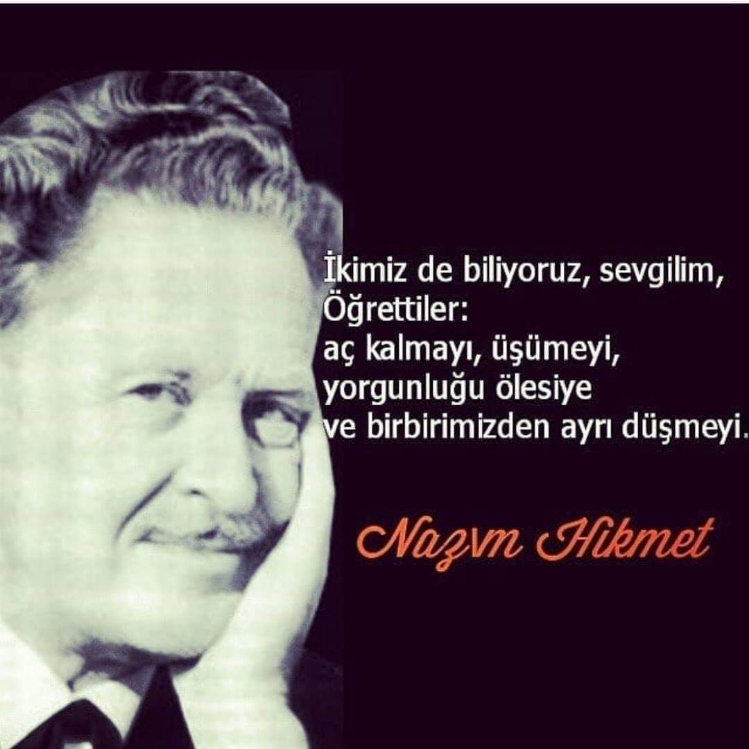 #21MartDünyaŞiirGünü 
Nazım Hikmet ♥️💙