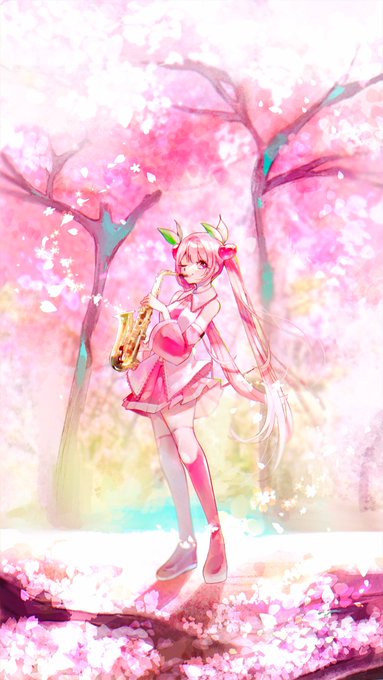 「楽器 ピンク髪」のTwitter画像/イラスト(新着)｜2ページ目