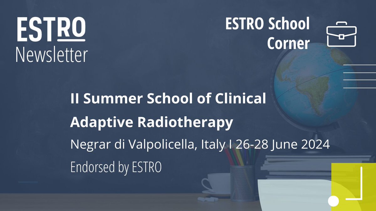 The II Summer School of Clinical Adaptive Radiotherapy, endorsed by ESTRO, offers a practical approach with real clinical cases, contouring and planning sessions, and live treatments on the machines. 👉 bit.ly/3OT80Cj #adaptivesummerschool