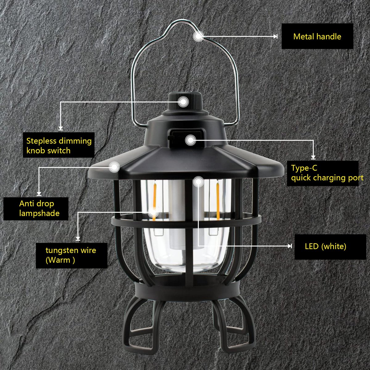 001eric1990's tweet image. Hi, Everyone! 🤚 

It's absolutely that A good camping lantern is an outdoor essential. 
So today,I wanan introduce this item to you all. 👇 

Material：ABS+PC
Light source：8 SMD+ 2COB
Size：137*137*178mm
Weight：144g
Function：3 modes
Lumen：330lm
Battery：3AAA/1x18650