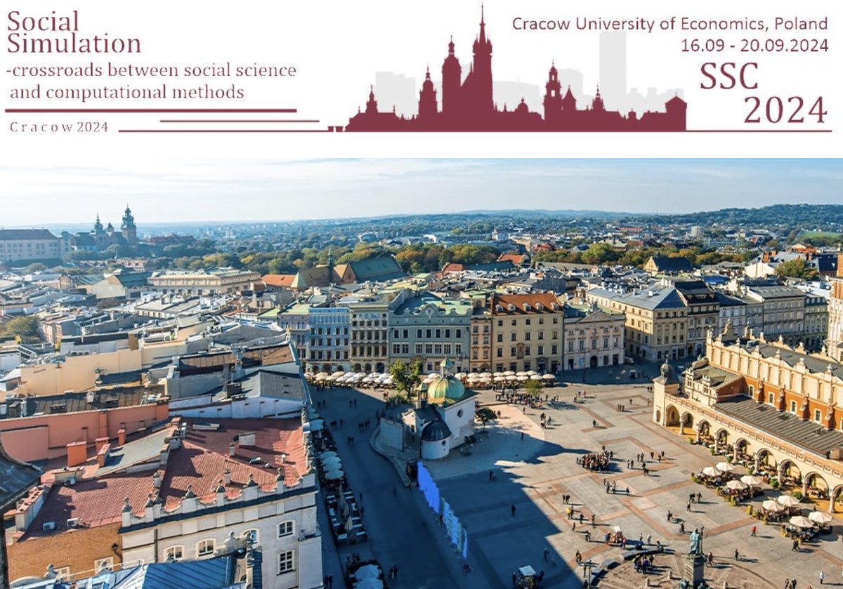 Social Simulation 2024, 16-20 Aug, Cracow. ssc2024.uek.krakow.pl
