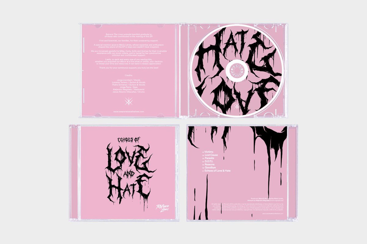 “Echoes of Love and Hate” will be out the 9th of April, get your copy here: linktr.ee/retracethelines