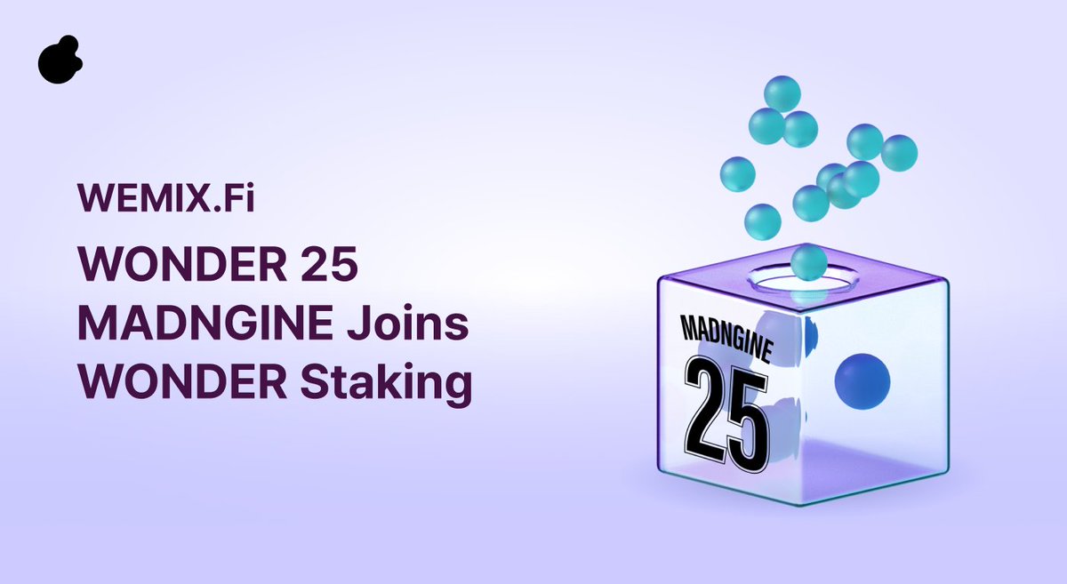 📢 MADNGINE participates in WONDER Staking #MADNGINE leaps into the staking action as WONDER 25 ⚡️ Get ready for a cascade of #WEMIX WONDER 🌟 wemix.com/communication/…