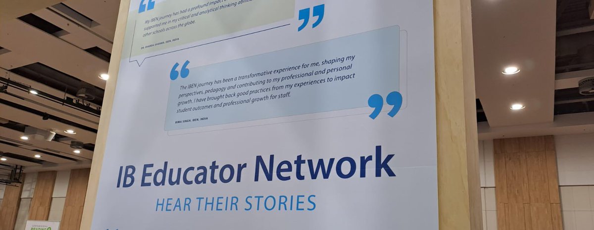 Happy to see an excerpt from my story -Journey as an IBEN, displayed at the IB Global Conference, Daegu #IBGC2024