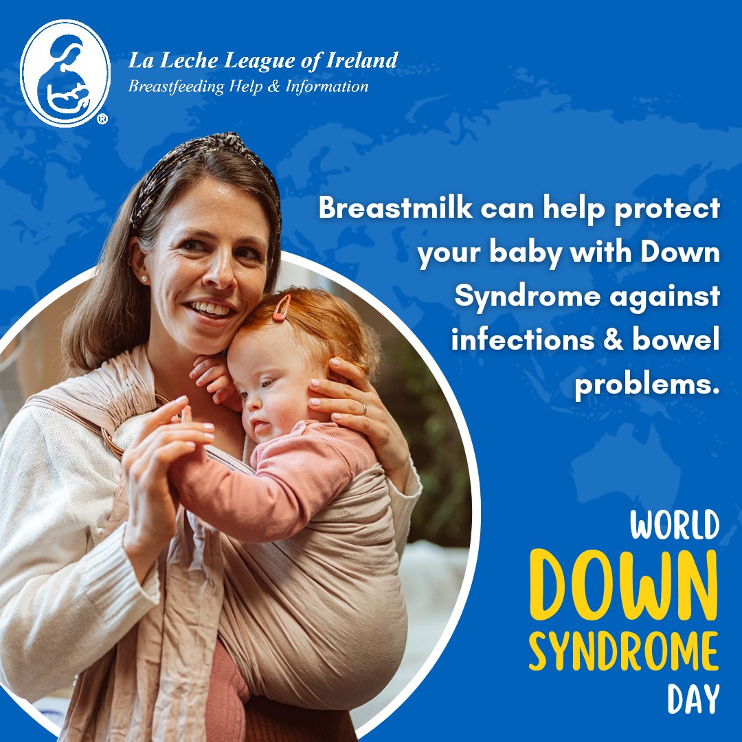 We are celebrating World Down Syndrome Day today! You can find more information & tips on breastfeeding and additional needs on the La Leche League website: llli.org/breastfeeding-…