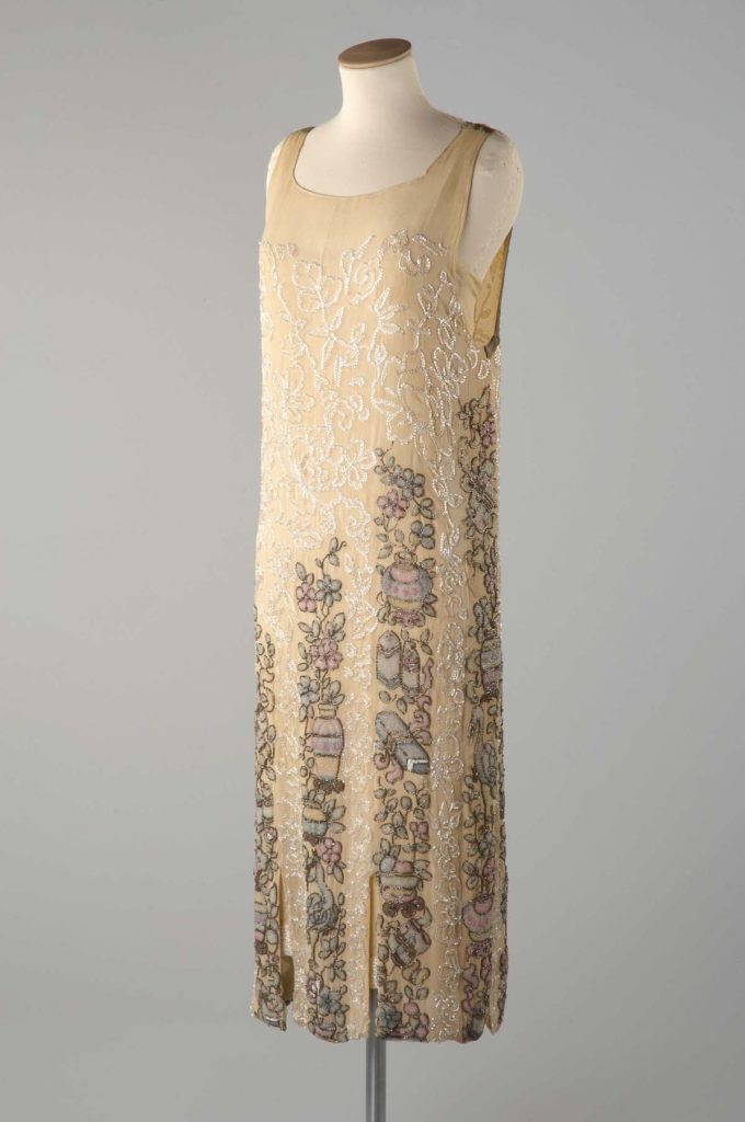 Beaded for the gods, by #Premet. #Frockingfabulous #fashionhistory of c.1924–26, via the Olive Matthews Collection, Chertsey Museum.