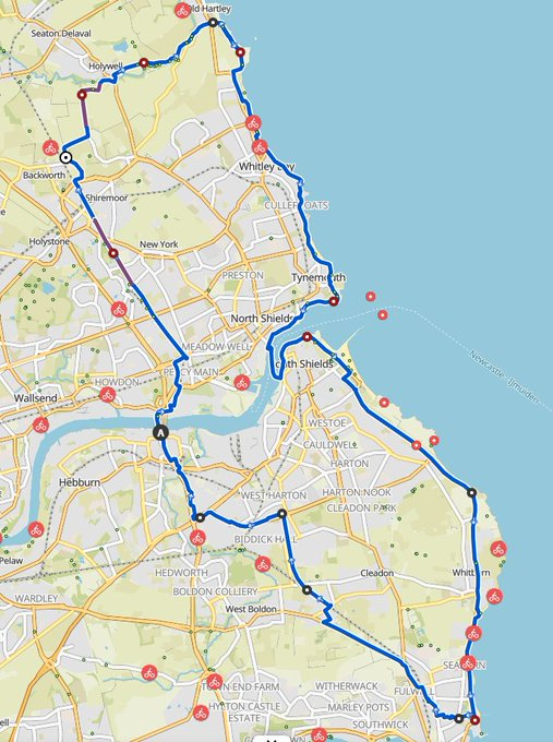 Come join me for a Lighthouse to Lighthouse ride in 2 weeks. Meet at the North cycling tunnel entrance for 9:30am. We'll be going clockwise, and it's about 34 miles with at least one stop for chips! This will be a recce ride so there may be some unexpectedness :-)