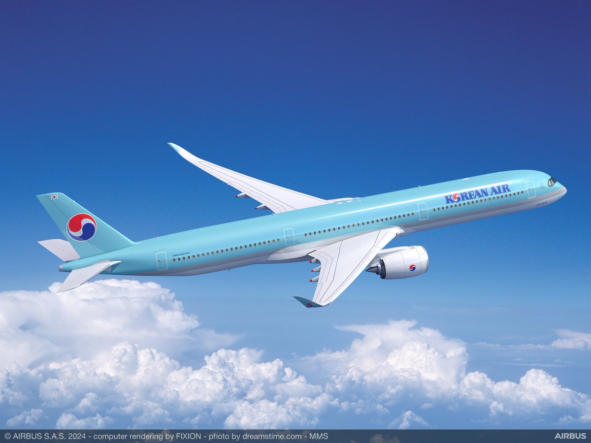 대한항공에 감사드립니다! Thank you @KoreanAir_KE for choosing the #A350 #LongRangeLeader! With the news that it will order 33 A350s, the airline has become the latest customer for the aircraft that is changing the shape of long-haul air travel.