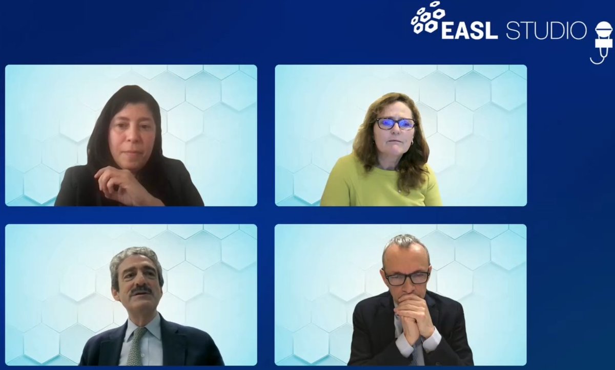 #EASLStudio:
👉 Patients opinion is important: Often take into account other parameters (i.e. treatment @ home VS @ the hospital) ➡️ algorithm cannot include all of them 
👉 Need for predictive biomarkers to evaluate treatment effect

@Helen_ncl_HCC @ma5RN  @prof_cillo 
@EASLnews