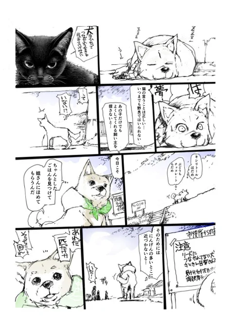 マメシバカフェにいられなくなった雌犬とそれを追いかける小さい柴犬の物語【5/8】続きは↓でも【無料】で読めます!20集: いぬまんが編 優し異世界へようこそ 