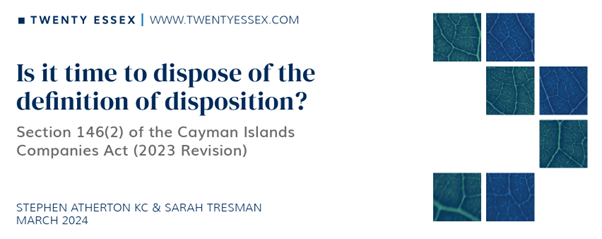 📢New briefing Stephen Atherton KC and Sarah Tresman advance the argument that differences between the Cayman Islands Companies Act (2023 revision) and its UK equivalent, the Insolvency Act 1986, creates some problematic and unnecessary consequences. twentyessex.com/is-it-time-to-…
