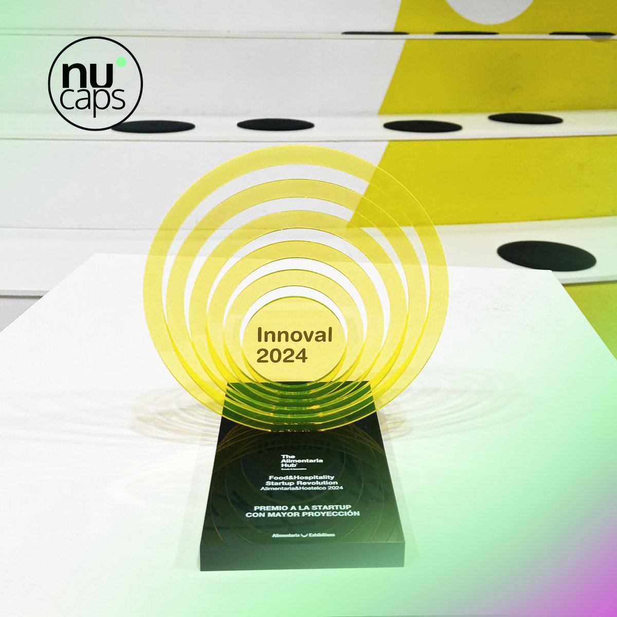 nucaps_nano's tweet photo. Nos hace muy felices anunciaros que hemos sido reconocidos por 𝗧𝗵𝗲 𝗔𝗹𝗶𝗺𝗲𝗻𝘁𝗮𝗿𝗶𝗮 𝗛𝘂𝗯 con el premio a la 𝙎𝙩𝙖𝙧𝙩𝙪𝙥 𝙘𝙤𝙣 𝙈𝙖𝙮𝙤𝙧 𝙋𝙧𝙤𝙮𝙚𝙘𝙘𝙞𝙤́𝙣 🏆

¡Muchas GRACIAS por el reconocimiento! 💚

ℹ https://t.co/0wNeAX4rbk

#Alimentaria2024 #Nucaps https://t.co/046IeLvnHH