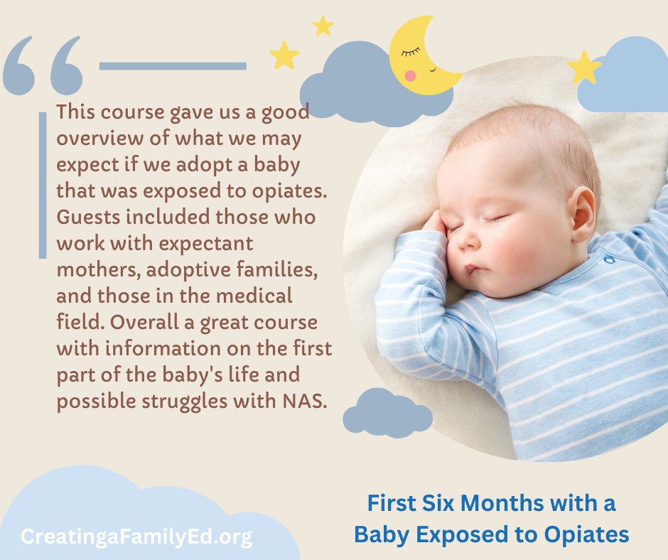 We love hearing from hopeful parents who take CreatingaFamilyEd.org courses to prepare for their children! ow.ly/yZRf50QSz0n

#adoption #fostercare #kinshipcare #prenatalexposure