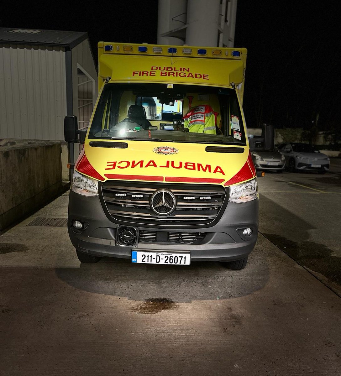 Our Donnybrook emergency ambulance during a night duty.

Our ambulances are crewed by both paramedics and advanced paramedics and we are marking 125 years of service to the city of Dublin.

#Ambulance125