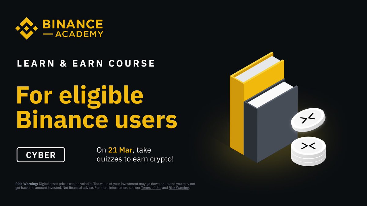 Refresh your knowledge on #CYBER in our new round of Learn &amp; Earn with <a href="/CyberConnectHQ/">(Deprecated) CyberConnect</a>.

Complete a short course and earn free crypto👇
academy.binance.com/en/learn-and-e…