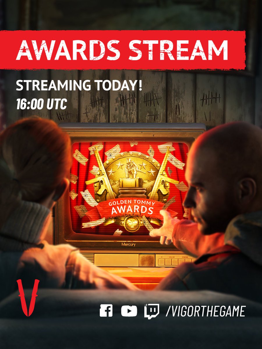 Today's the big day, Outlanders! 🤩🏆 The Golden Tommy Awards will be streaming at 16:00 UTC 🕓 See you there! 💪 ▶️twitch.tv/vigorthegame ▶️facebook.com/vigorthegame ▶️youtube.com/vigorthegame