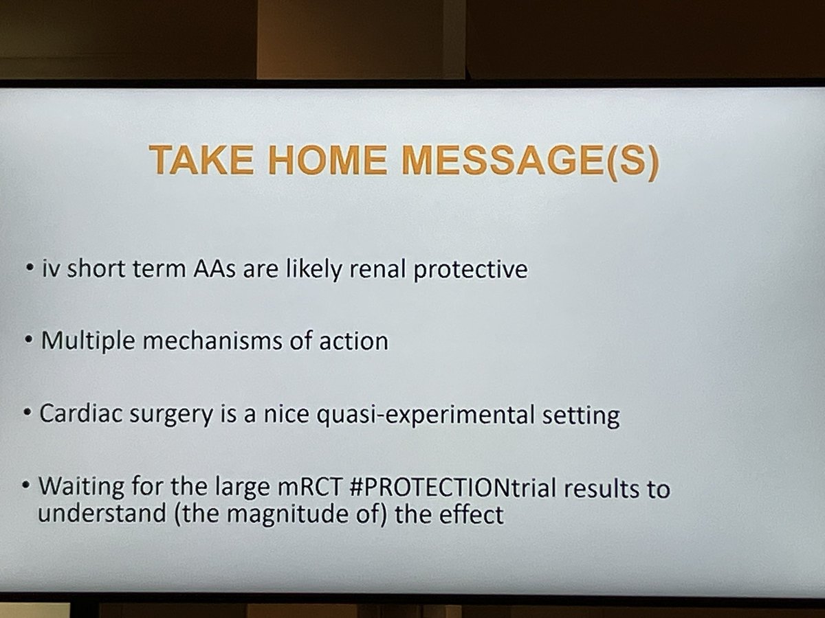 The story of amino acids and AKI began in the 70s!

The result of #PROTectiontrial is much awaited!!
#ISICEM24 @ISICEM @giovannilandoni @SRAnesthesiaICU