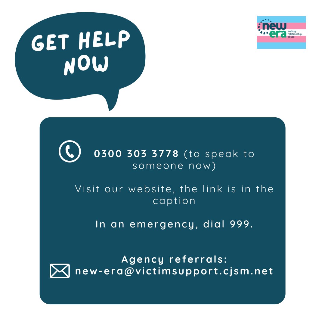 Today is International Transgender Visibility Day!🏳️‍⚧️ New Era provides tailored individual support to LGBTQ+ victims, which focuses on identifying immediate needs, coping with the effects of domestic abuse and recovery from the harm caused. #DomesticAbuse #transgenderrights