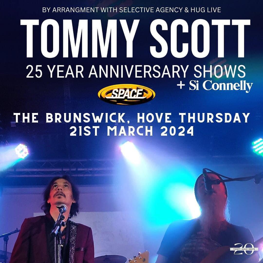 Tonight // @spacetommyscott & Phill Hartley from 90s band @spacebanduk joins us for special duo set at the beautiful @Brunswickpub Brighton/Hove + local support from @siconnellymusic (not to be missed) 💫 Doors open it 7.30PM, Limited tickets available (in comments below ⬇️