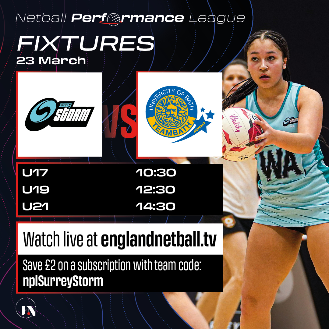 Excited for our three home games <a href="/Surreysportpark/">Surrey Sports Park</a>  this weekend against <a href="/TeamBathNetball/">Team Bath Netball</a>  If you can't make it, all games will be streamed, so watch from the comfort of your own home! #GameDay #aStormisComing