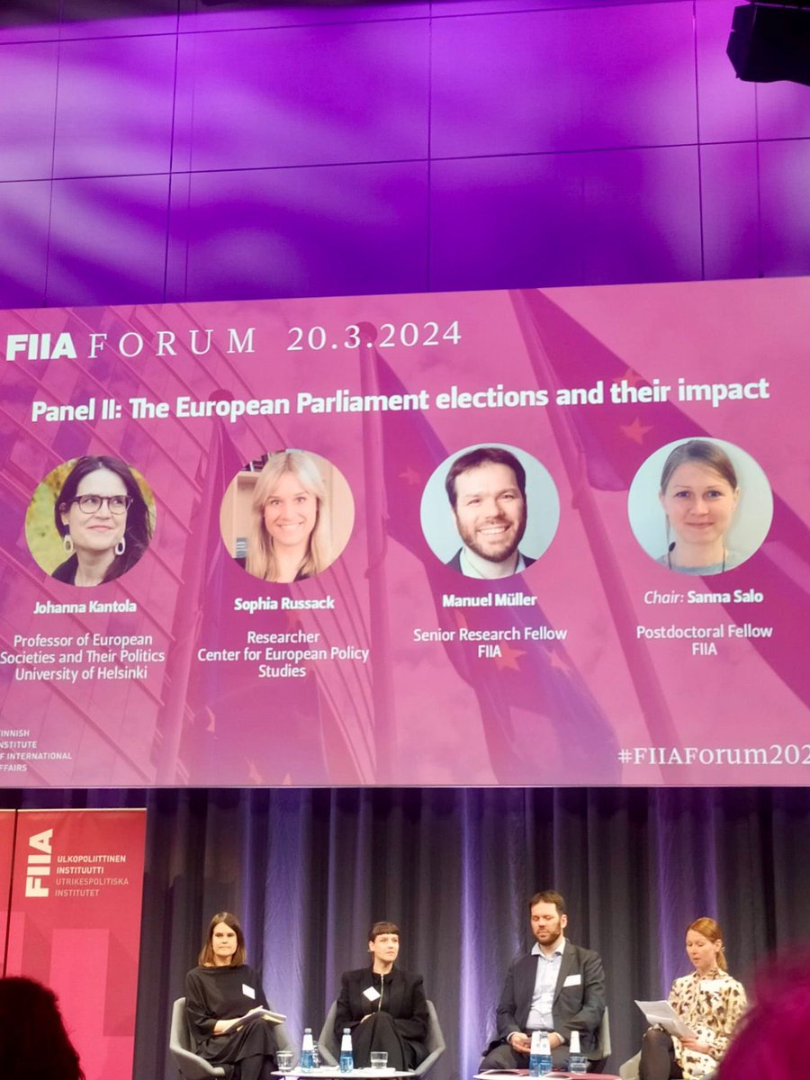 Great discussions yesterday at #FIIAForum2024 🇪🇺 This year’s topic: The challenges ahead of the EU in a year of change. 🇵🇹🤝🇫🇮 It was a pleasure to attend, thank you!