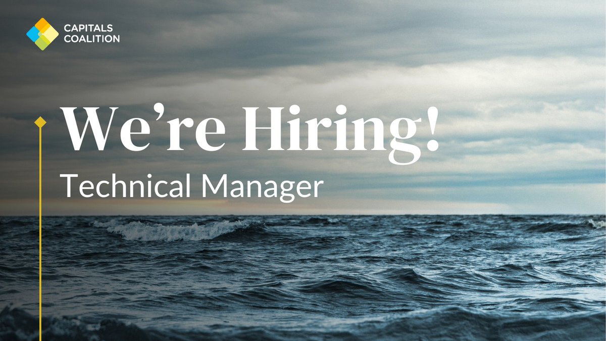 Capitals Coalition (@capscoalition) on Twitter photo We're #hiring for a Technical Manager!
Are you passionate about driving impactful change through innovative projects?
📍Location: UK or Netherlands
👓 Read the full job description and apply by 25 March 2024 bit.ly/49I3xL9 We're #hiring for a Technical Manager!
Are you passionate about driving impactful change through innovative projects?
📍Location: UK or Netherlands
👓 Read the full job description and apply by 25 March 2024 bit.ly/49I3xL9