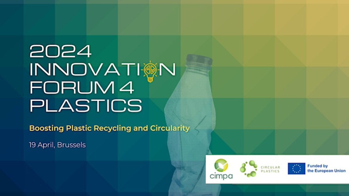 How to boost plastic recycling & circularity? EU projects will present solutions to: - Design & manage sustainable food plastic #packaging - Circular technical #plastics - Plastic #waste challenges 19 April, in Brussels Register👉bit.ly/3Vu9Ldn #WCEF #CircularEconomy