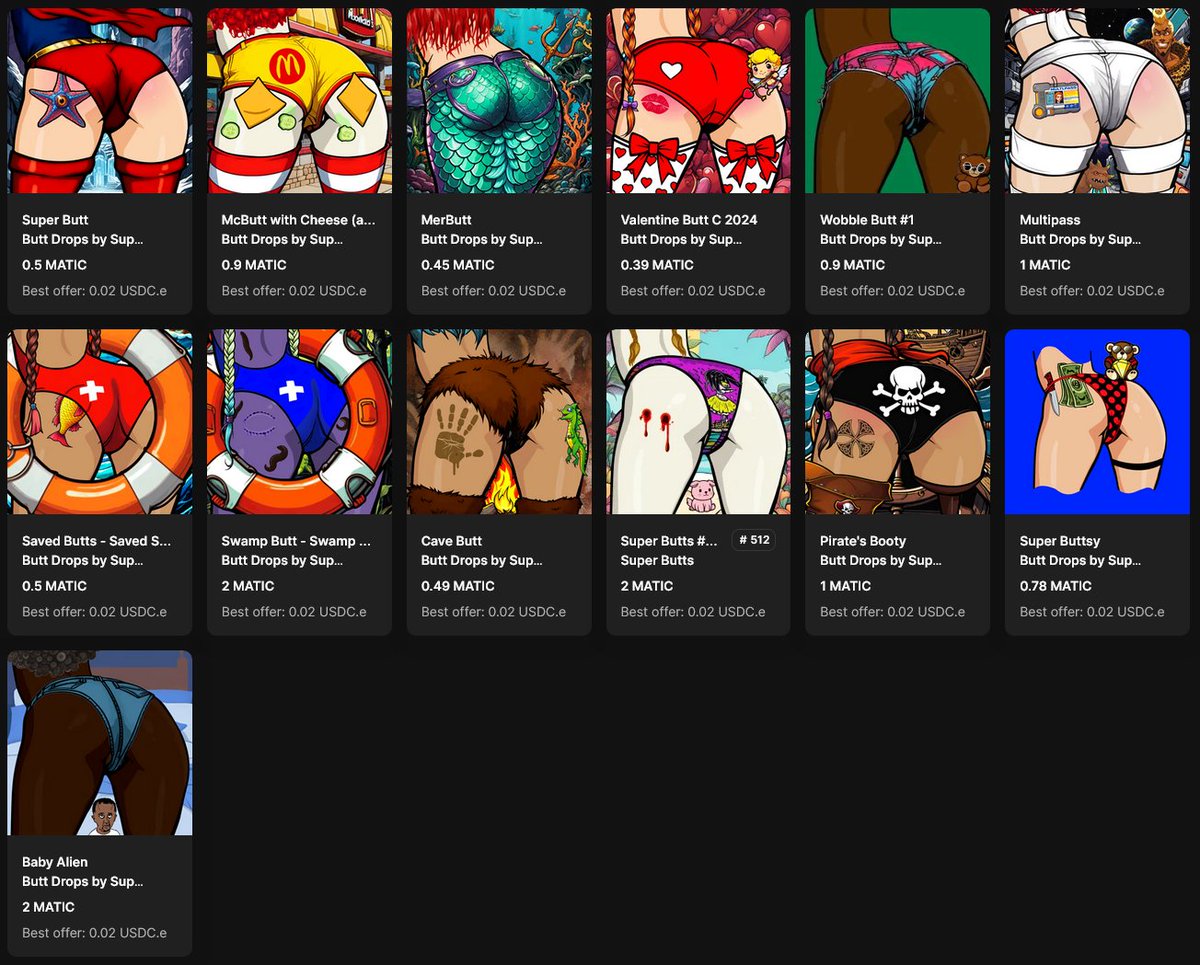Alphartists's tweet photo. Experience pure joy!
Explore a collection of unique and themed buttocks available for a steal on @opensea.
Don't miss out on these sensational treasures at unbeatable prices! 🔥
Link: https://t.co/ZdOycJft3c #SupportEachOthers #opensea #rarible #themed #artwork #coolnft https://t.co/fXcvlTPGQL