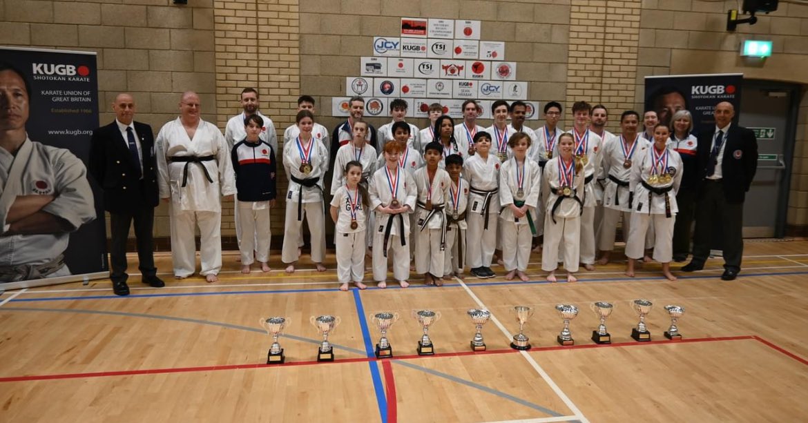 Fantastic day <a href="/TheKUGB/">KUGB</a> South of England Championships. Members  of all ages and abilities produced 10 Title winning performances &amp; we topped the medals table.  <a href="/ActiveEssex/">ActiveEssex</a> <a href="/ChelmsMayor/">Chelmsford Mayor</a> <a href="/ChelmsCouncil/">Chelmsford City Council</a> <a href="/CCHS4GPE/">CCHSPE</a> <a href="/BBCEssexSport/">BBC Sport Essex</a> <a href="/theejellyman/">Rob Jelly III BSc</a> <a href="/ShotoTigers/">Shotokan Tiger Nation</a>