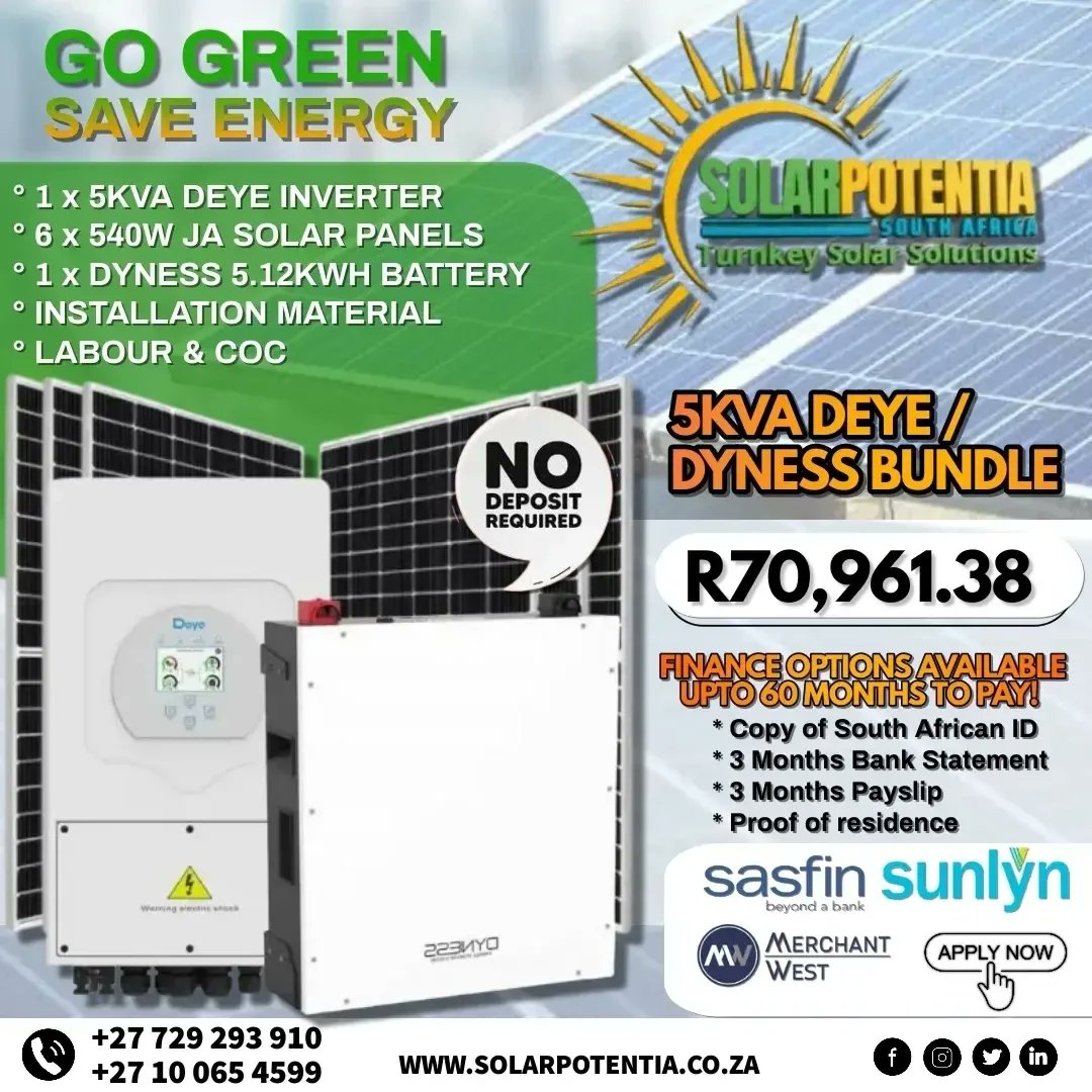 SolarPotentia's tweet photo. Tailored packages to fit any budget, with finance options
up to 60 months to pay!

Offers valid for a limited time period!💡

Contact us now to find the perfect solution for you! ☀️

📱+27 10 065 4599
📱+27 729 293 910
✉️ info@solarpotentia.co.za or sales@solarpotentia.co.za https://t.co/Ic6kvndJVl