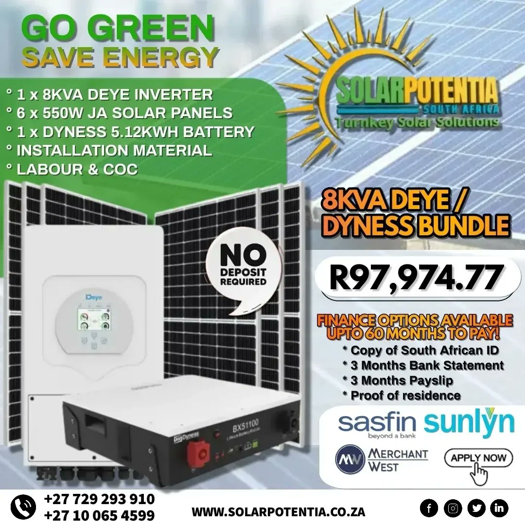 SolarPotentia's tweet photo. Tailored packages to fit any budget, with finance options
up to 60 months to pay!

Offers valid for a limited time period!💡

Contact us now to find the perfect solution for you! ☀️

📱+27 10 065 4599
📱+27 729 293 910
✉️ info@solarpotentia.co.za or sales@solarpotentia.co.za https://t.co/xb0neRjPnA