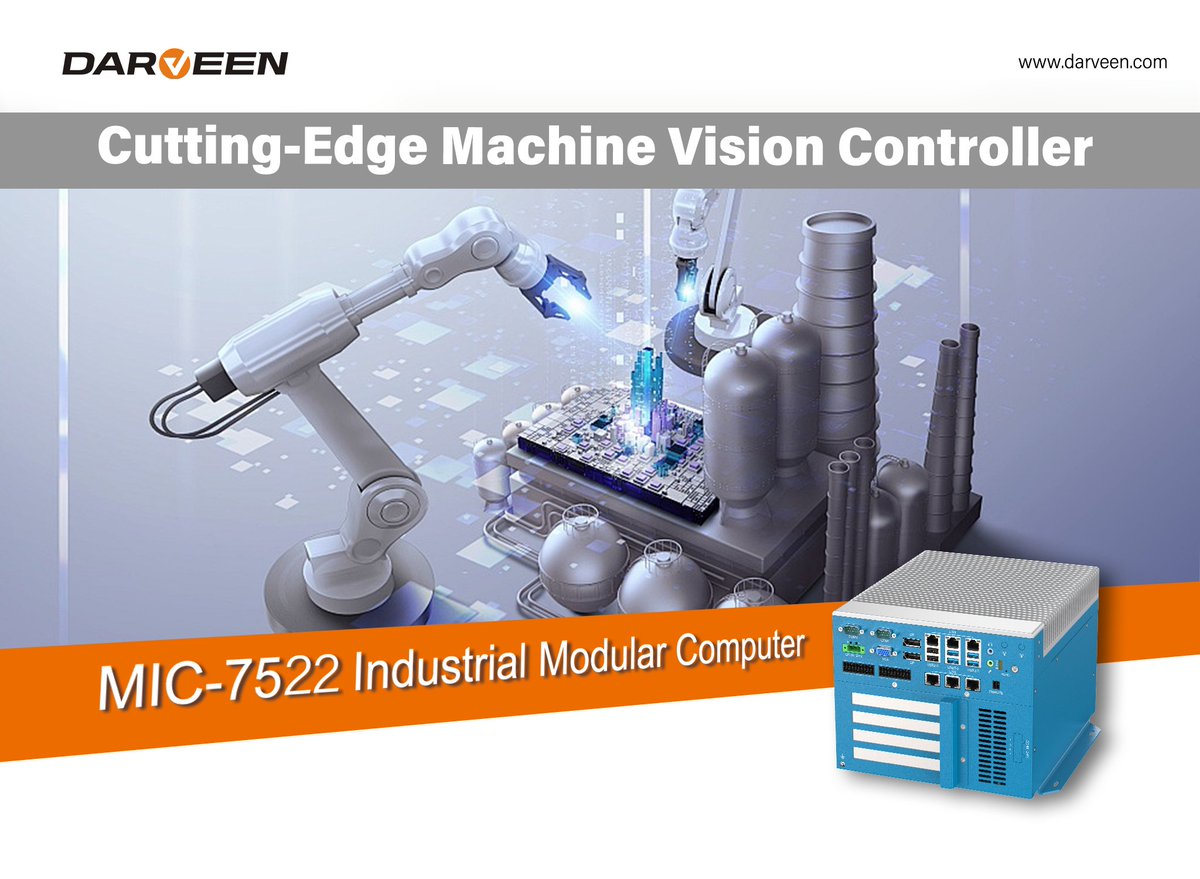 The MIC-7522 Industrial Box Computer is a robust system equipped with an LGA1151 socket supporting 6th/7th/8th/9th Gen Intel processors. 

Learn more: darveen.com/product/mic-75…

#Darveen #IndustrialComputer #Embeddedpc #machinevisionsolution #industrialmodularcomputer #industry40