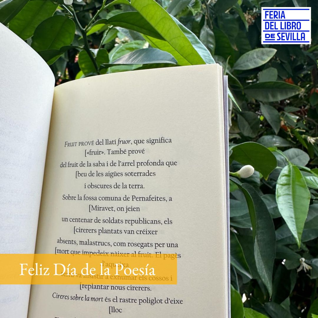 🗓️ Celebramos el #Díadelapoesía en una época del año en la que los naranjos nos hablan en decasílabos 🌳

¿Nos recomendáis algún poema? 

📖 Nuestra propuesta es este poemario de Mario Obrero, quien nos acompañó en la pasada #FLS23, para disfrutar con las ventanas abiertas 🪟