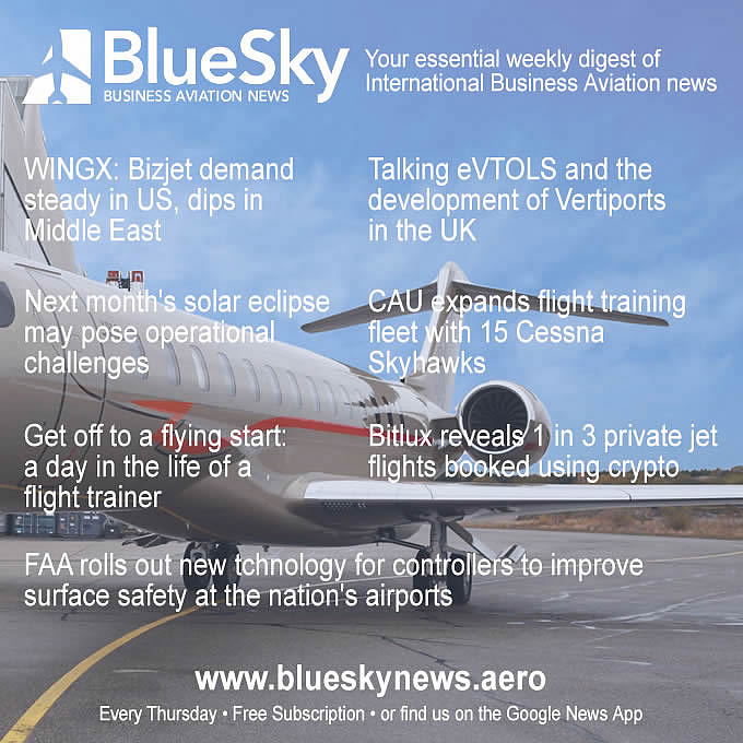 Top Stories in Today's BlueSky. Read them now at: blueskynews.aero

<a href="/wingxbizav/">WINGX</a> <a href="/BBGA1/">BBGA</a> <a href="/TextronAviation/">Textron Aviation</a> <a href="/CalAeroUniv/">California Aeronautical University</a> <a href="/BitluxKyle/">Kyle Patel</a> <a href="/FAANews/">The FAA ✈️</a>
