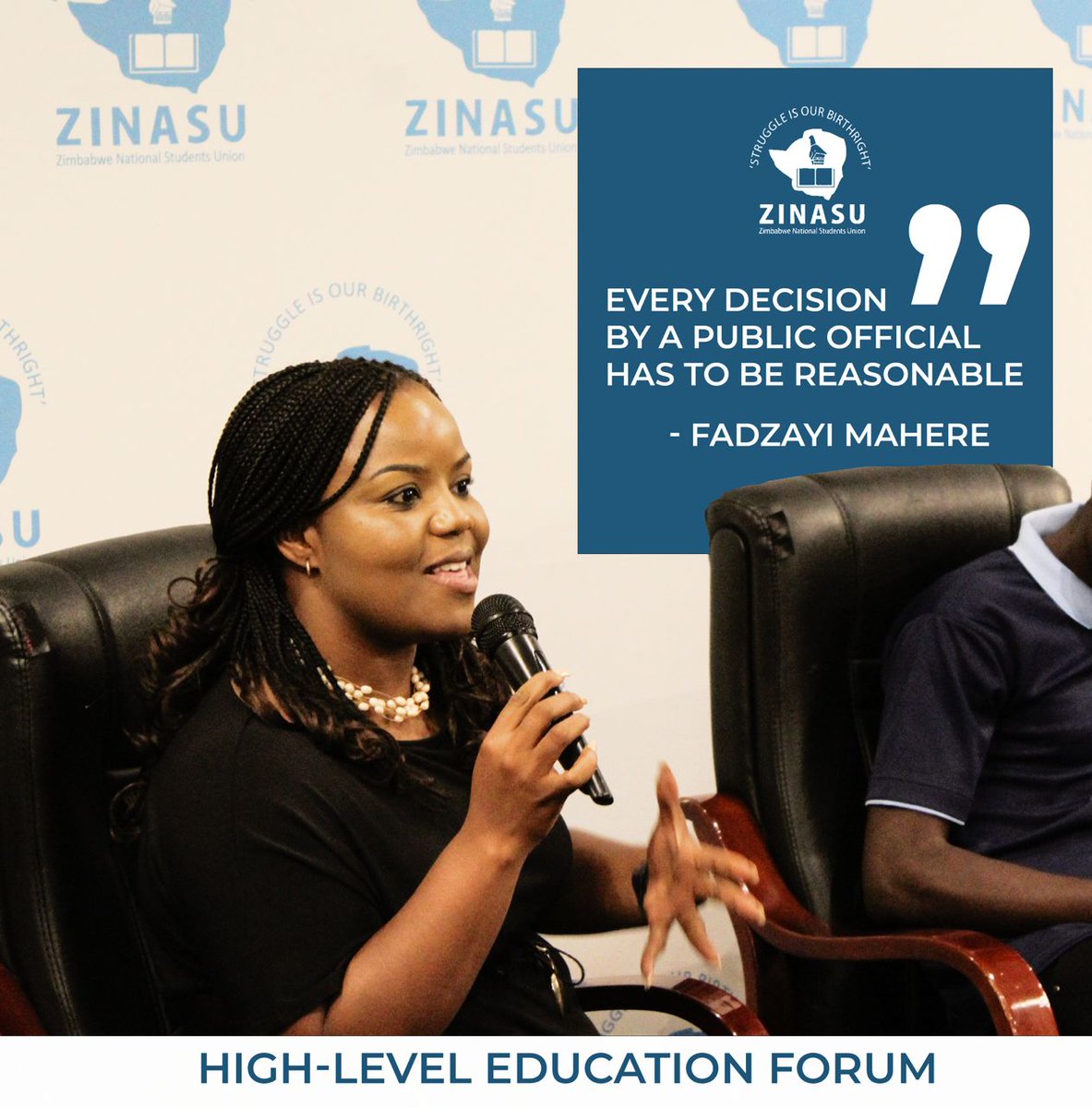 @Zinasuzim will be hosting the second edition of High-Level Education Forum . Discussing &Deliberating on how students voices can be amplified in policy formulation&implementation. Students inclusion& Participation in policy framework #HighLevelEducationForum
#EducatiomForAll