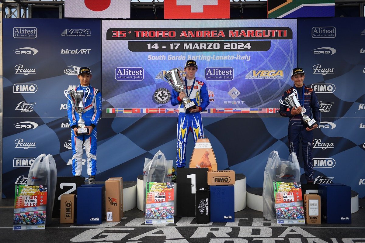 Milestone_IJ's tweet photo. マイルストーンがスポンサーしているKOSEI OGUMA選手が先日イタリアで開催されました「TROFEO ANDREA MARGUTTI」において見事2位入賞しました！
おめでとうございます🎉

今後もKOSEI選手のご活躍を期待しております！！

#KOSEI選手
#カート
#F1 https://t.co/KLHXKp1Wbr