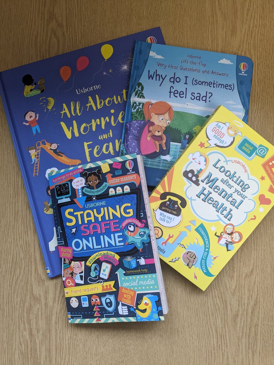 Feeling thankful to a parent of a child who left us to go to secondary school last year. These lovely books arrived in school as a gift for us to use to help promote emotional wellbeing in school ☺️#meavyfamily #mentalhealth