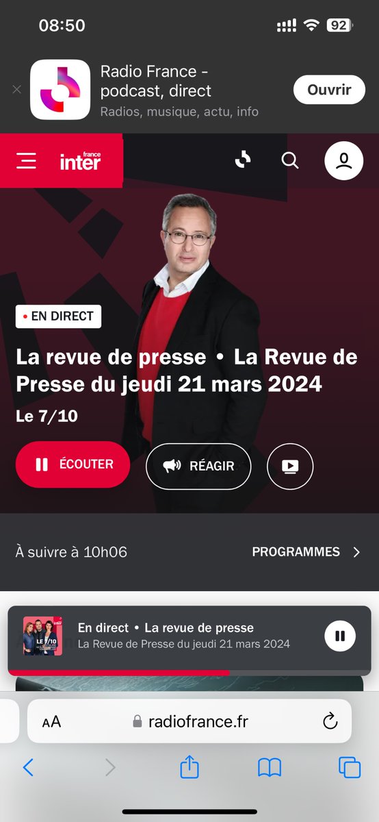 Faire l’ouverture de la revue de presse de France Inter par <a href="/askolovitchC/">claude askolovitch</a> , une fierté en tant que journaliste, merci d’avoir mis en valeur notre travail avec <a href="/marionbdpl/">Marion Biosse Duplan</a> pour <a href="/laprovence/">La Provence</a> 🥳🥳