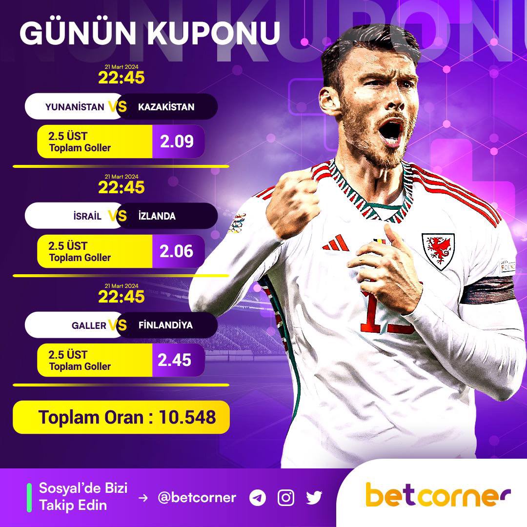 🎉#Betcorner ile Günün Kazandıran Maçları‼️

🏆Onlarca lig ve binlerce maça en yüksek oranlar!

🎁Extra Kazanç İçin Harekete Geç !

📌GÜNCEL GİRİŞ heylink.me/betcorner/