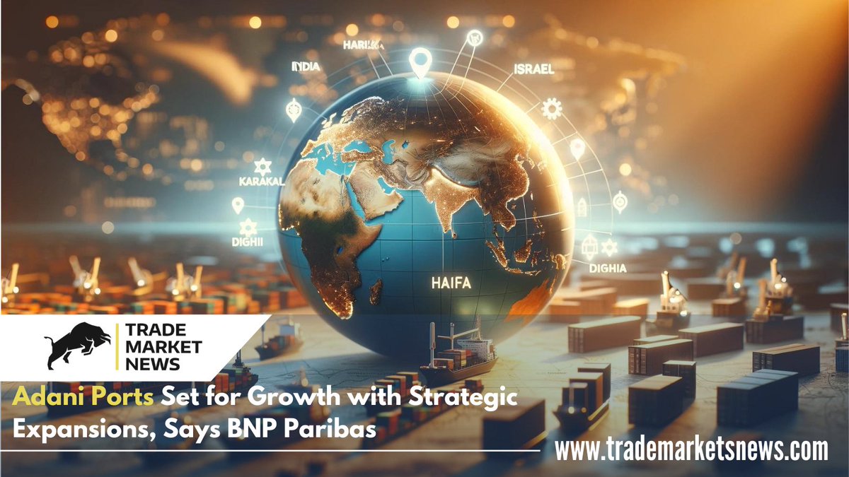 BNP Paribas expects higher freight volumes from Adani Ports thanks to market share gains in India and expansion abroad. #AdaniPorts #MarketShareGains #OverseasExpansion #CargoVolumes #BNPParibas #StockRating #InvestmentAnalysis #HaldiaPort #HaifaPort #EconomicZone